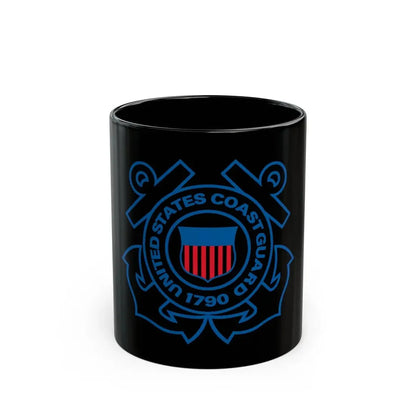 USCG Official Emblem (U.S. Coast Guard) Black Coffee Mug 11oz - Go Mug Yourself