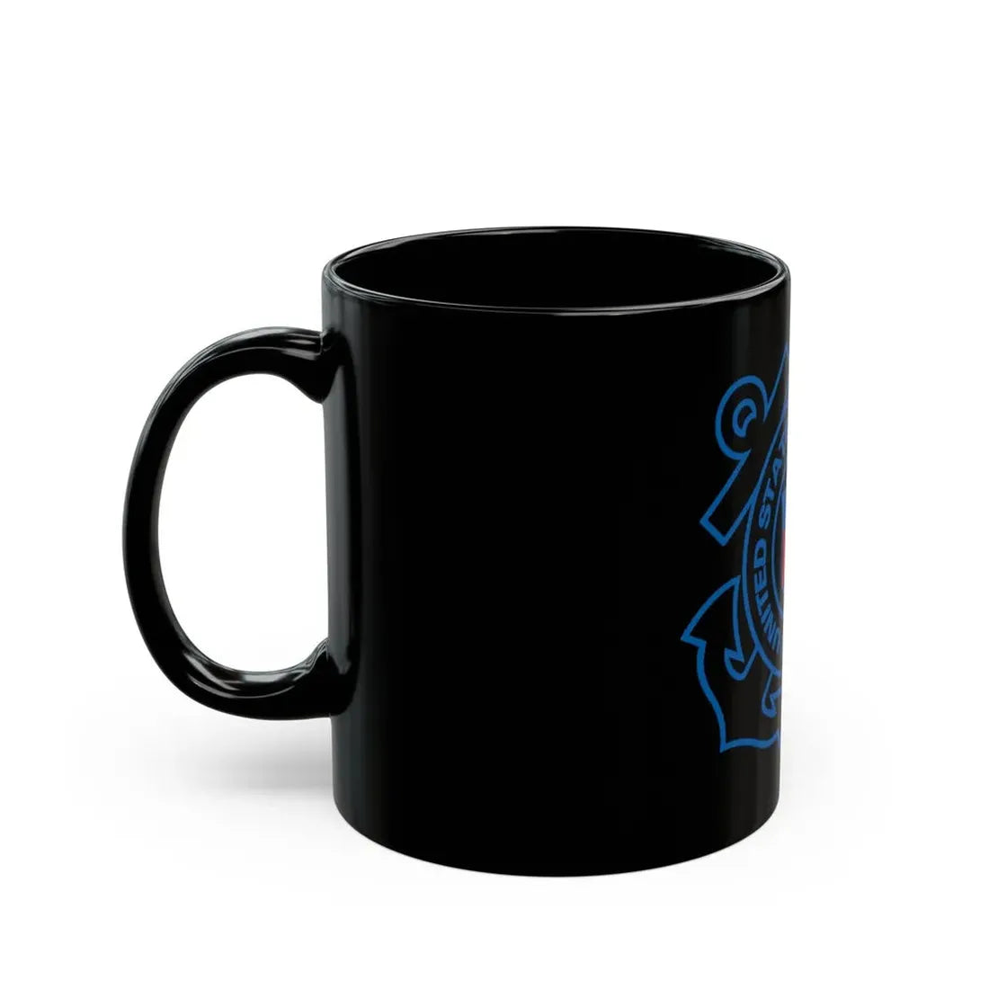 USCG Official Emblem (U.S. Coast Guard) Black Coffee Mug - Go Mug Yourself