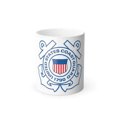 USCG Official Emblem (U.S. Coast Guard) Color Changing Coffee Mug 11oz - Go Mug Yourself