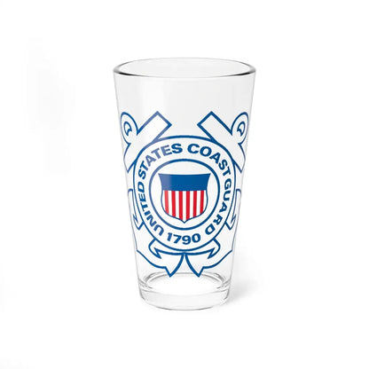 USCG Official Emblem (U.S. Coast Guard) Pint Glass 16oz 16oz - Go Mug Yourself