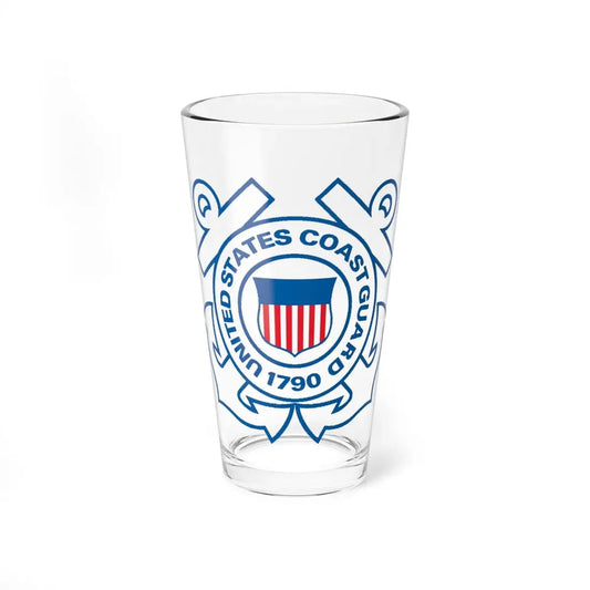 USCG Official Emblem (U.S. Coast Guard) Pint Glass 16oz 16oz - Go Mug Yourself
