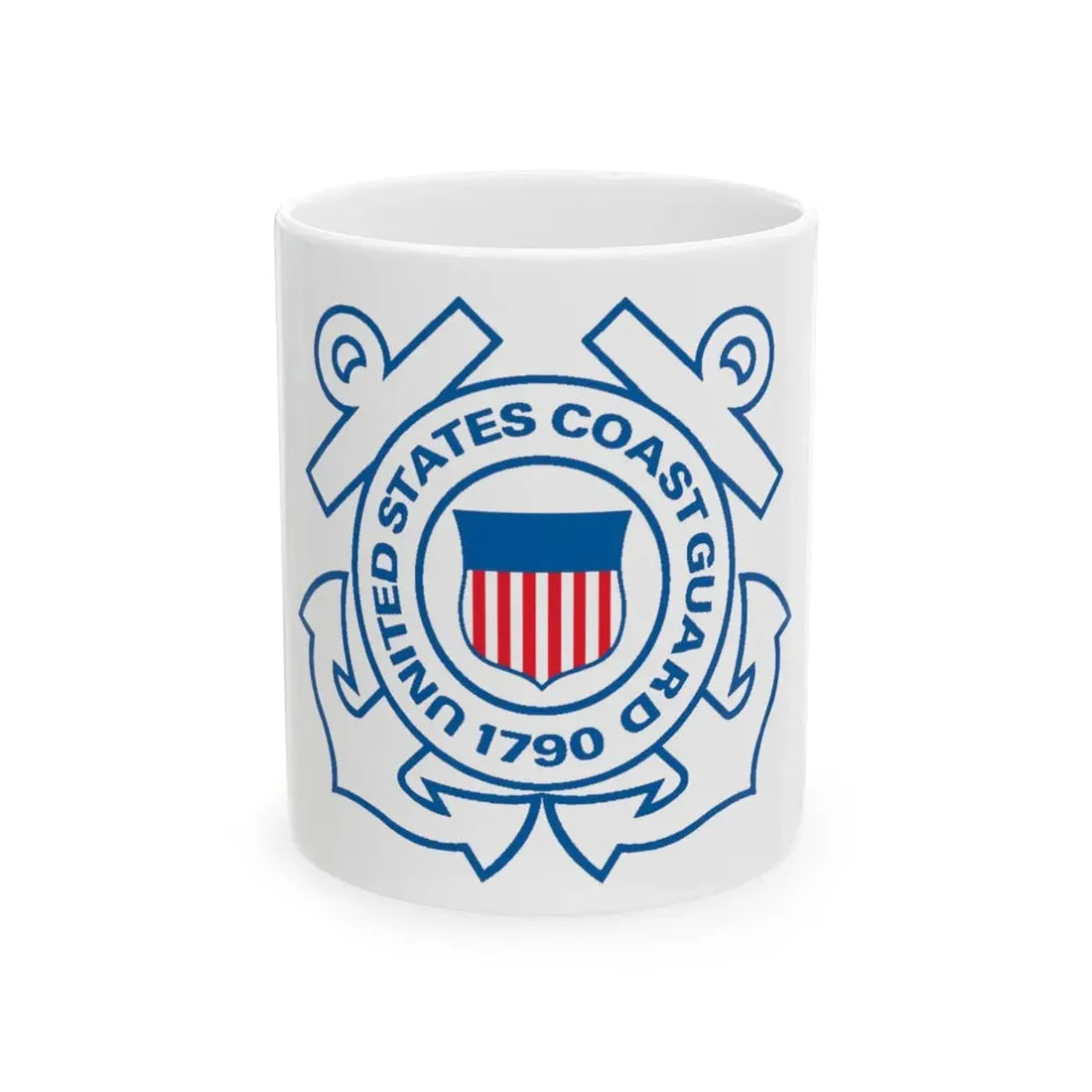 USCG Official Emblem (U.S. Coast Guard) White Coffee Mug 11oz - Go Mug Yourself