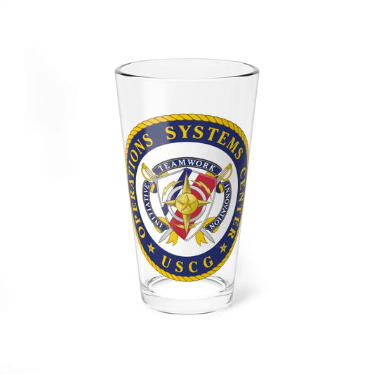 USCG Operations Systems Center (U.S. Coast Guard) Pint Glass 16oz-16oz-Go Mug Yourself