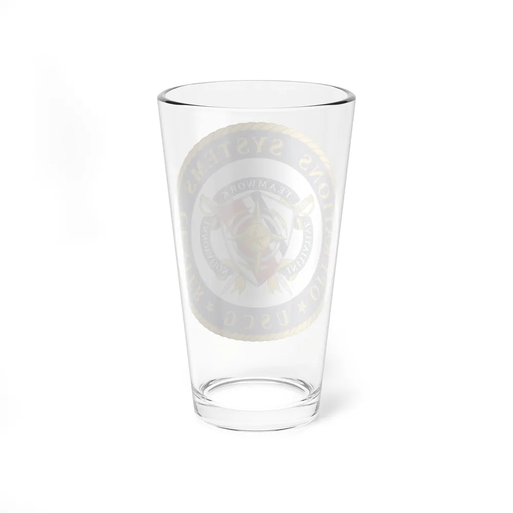 USCG Operations Systems Center (U.S. Coast Guard) Pint Glass 16oz-Go Mug Yourself