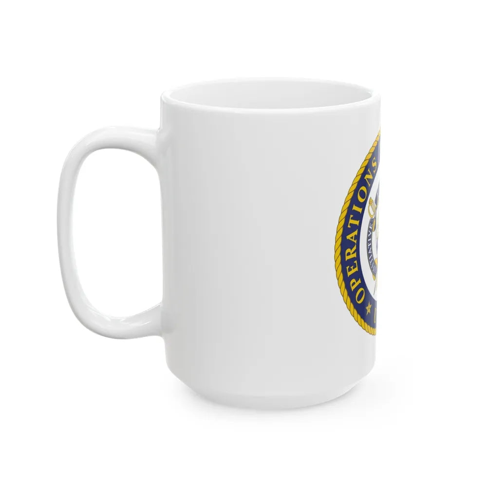 USCG Operations Systems Center (U.S. Coast Guard) White Coffee Mug-Go Mug Yourself