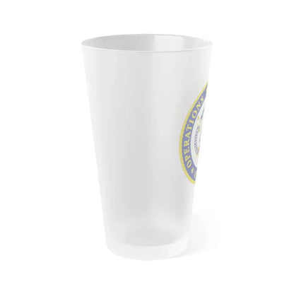 USCG Operations Systems Center (U.S. Coast Guard) Frosted Pint Glass 16oz - Go Mug Yourself
