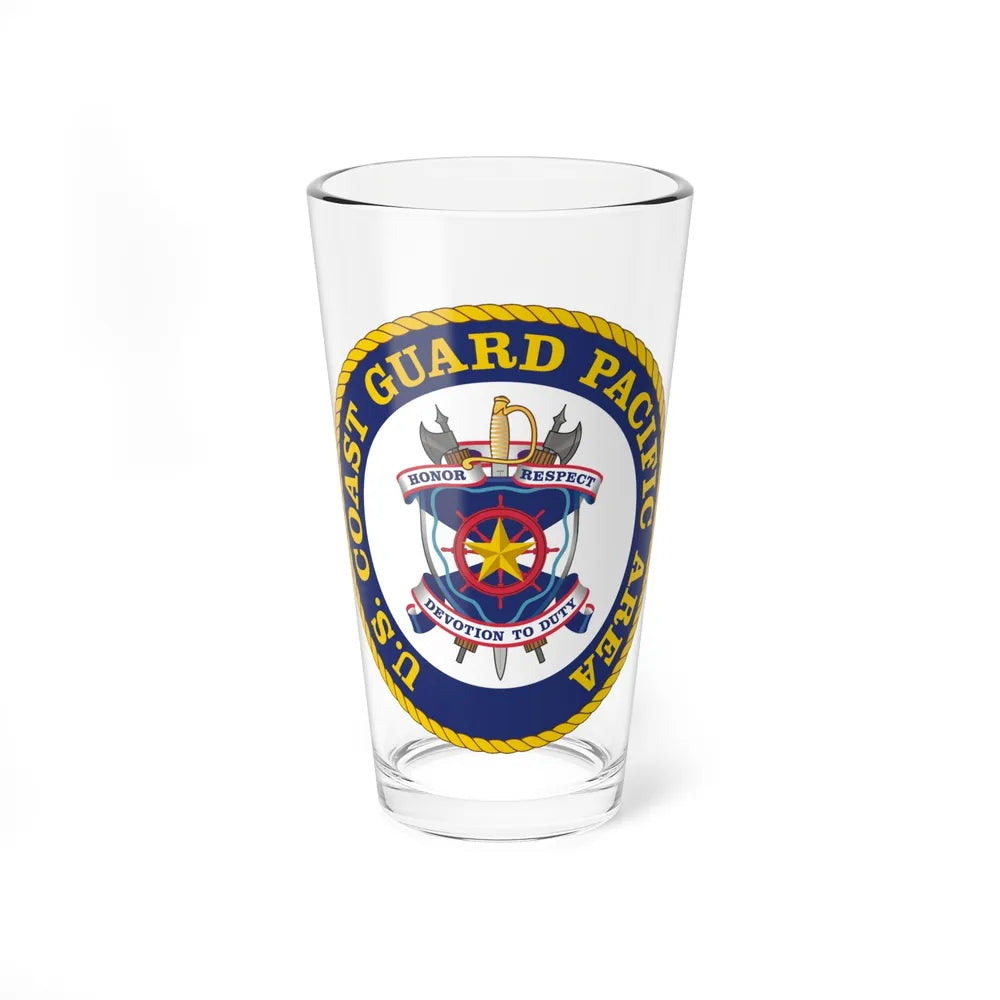 USCG Pacific Area (U.S. Coast Guard) Pint Glass 16oz-16oz-Go Mug Yourself