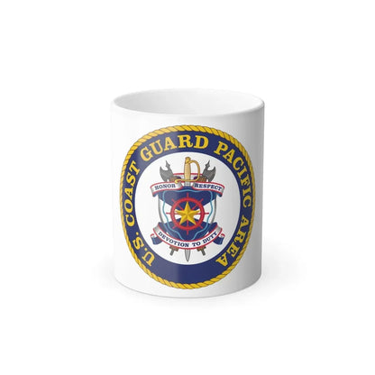USCG Pacific Area (U.S. Coast Guard) Color Changing Coffee Mug 11oz - Go Mug Yourself