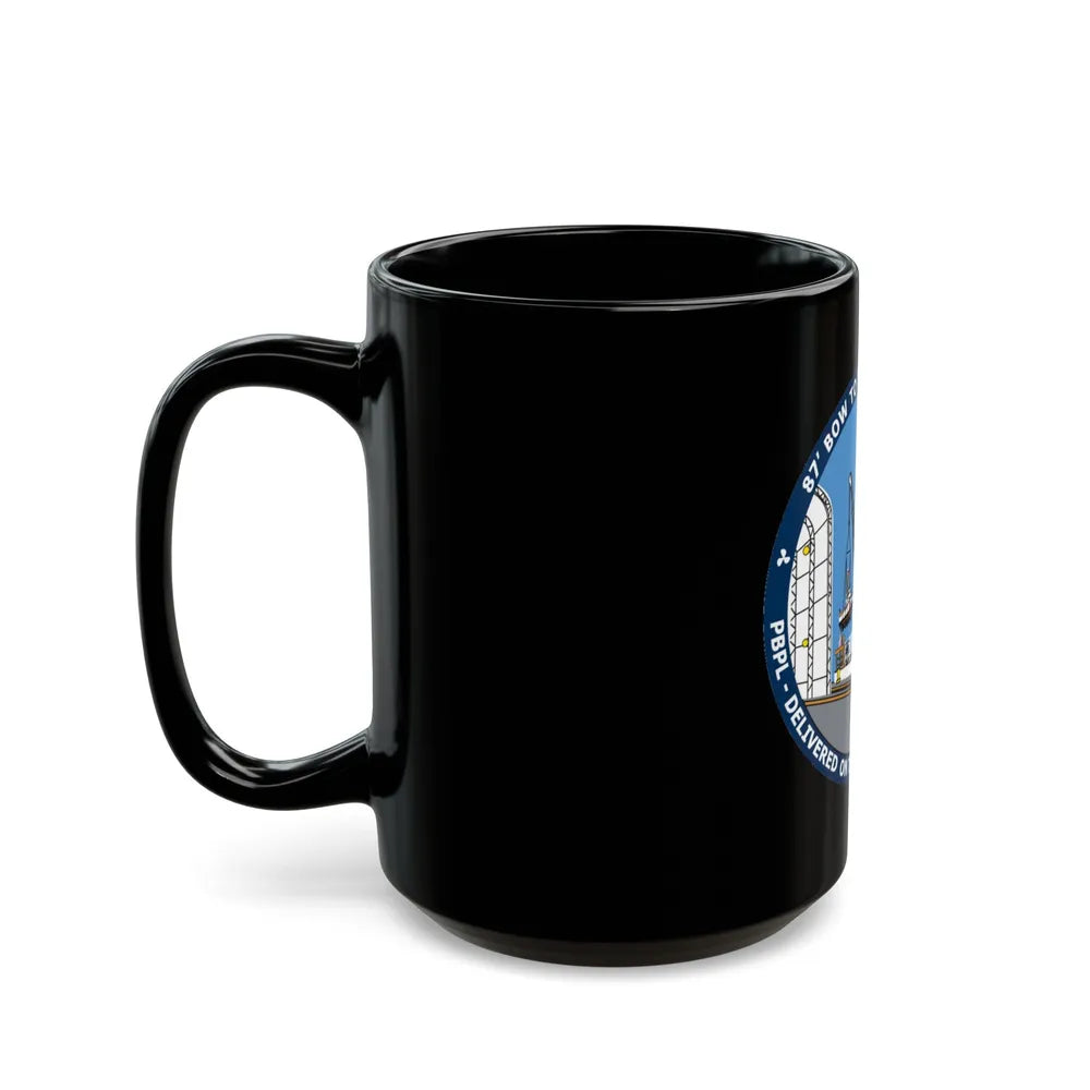 USCG Patrol Boat PBPL Bow to Stern Program (U.S. Coast Guard) Black Coffee Mug-Go Mug Yourself