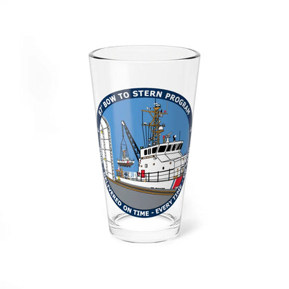 USCG Patrol Boat PBPL Bow to Stern Program (U.S. Coast Guard) Pint Glass 16oz-16oz-Go Mug Yourself