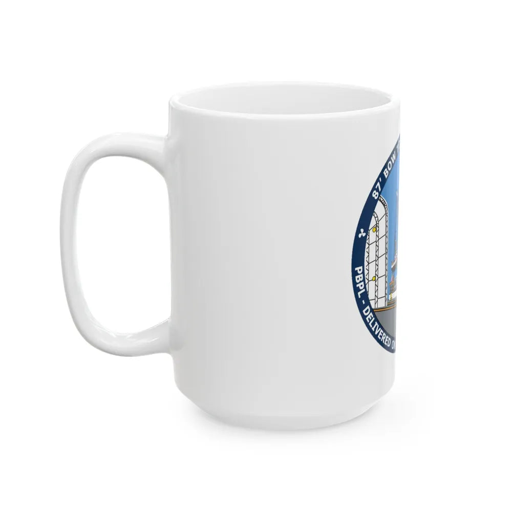 USCG Patrol Boat PBPL Bow to Stern Program (U.S. Coast Guard) White Coffee Mug-Go Mug Yourself