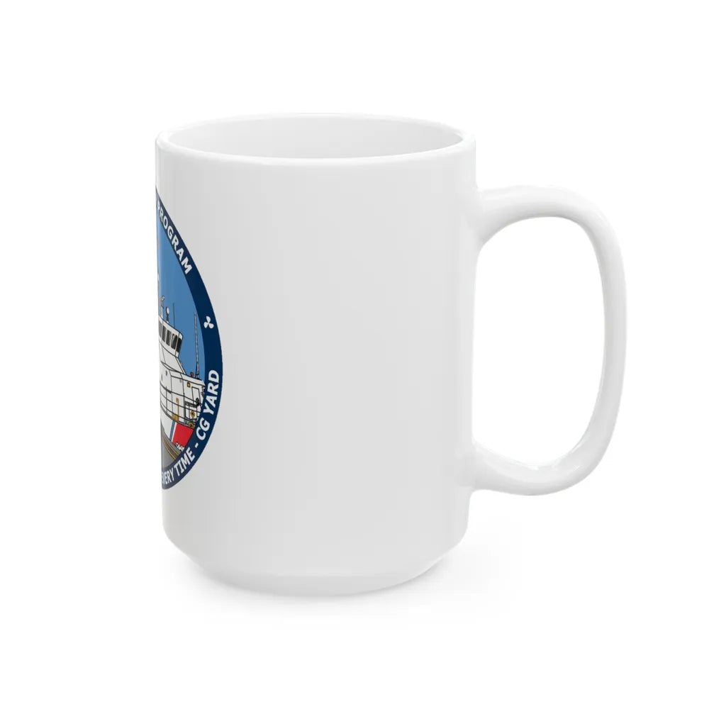 USCG Patrol Boat PBPL Bow to Stern Program (U.S. Coast Guard) White Coffee Mug-Go Mug Yourself