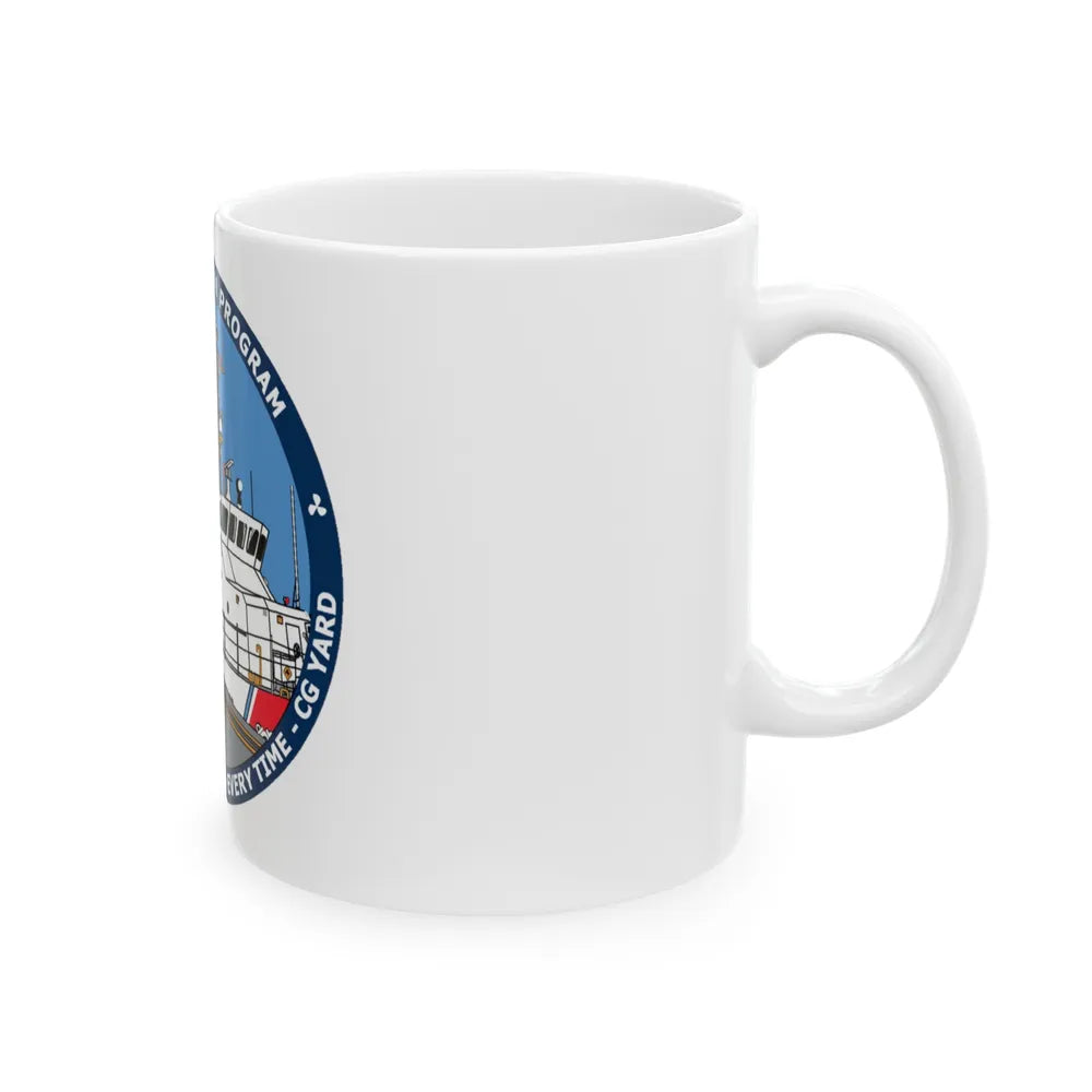 USCG Patrol Boat PBPL Bow to Stern Program (U.S. Coast Guard) White Coffee Mug-Go Mug Yourself