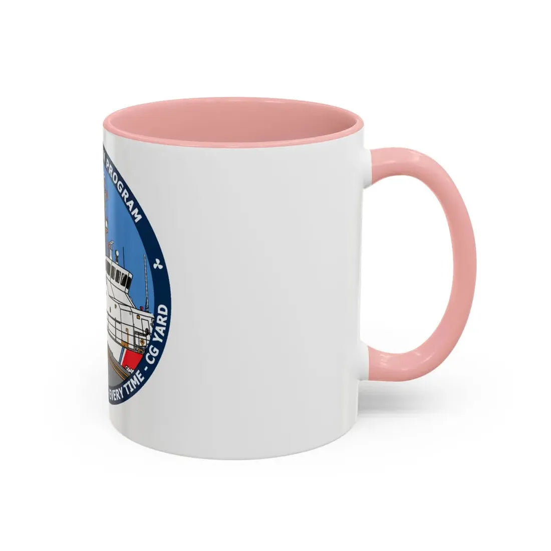 USCG Patrol Boat PBPL Bow to Stern Program (U.S. Coast Guard) Accent Coffee Mug - Go Mug Yourself