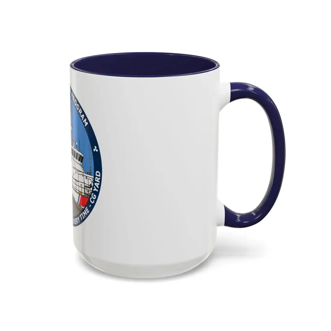 USCG Patrol Boat PBPL Bow to Stern Program (U.S. Coast Guard) Accent Coffee Mug - Go Mug Yourself