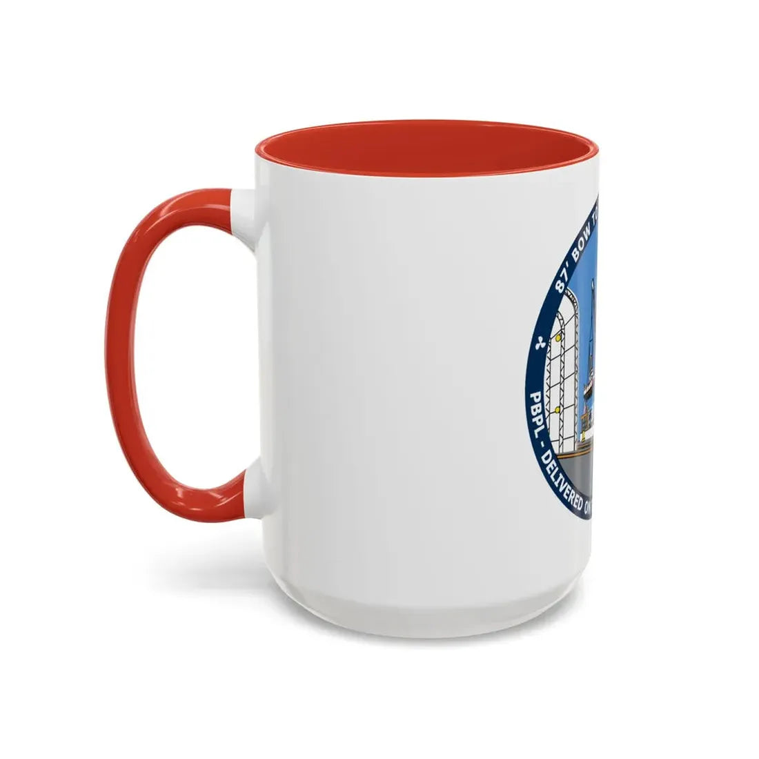USCG Patrol Boat PBPL Bow to Stern Program (U.S. Coast Guard) Accent Coffee Mug - Go Mug Yourself