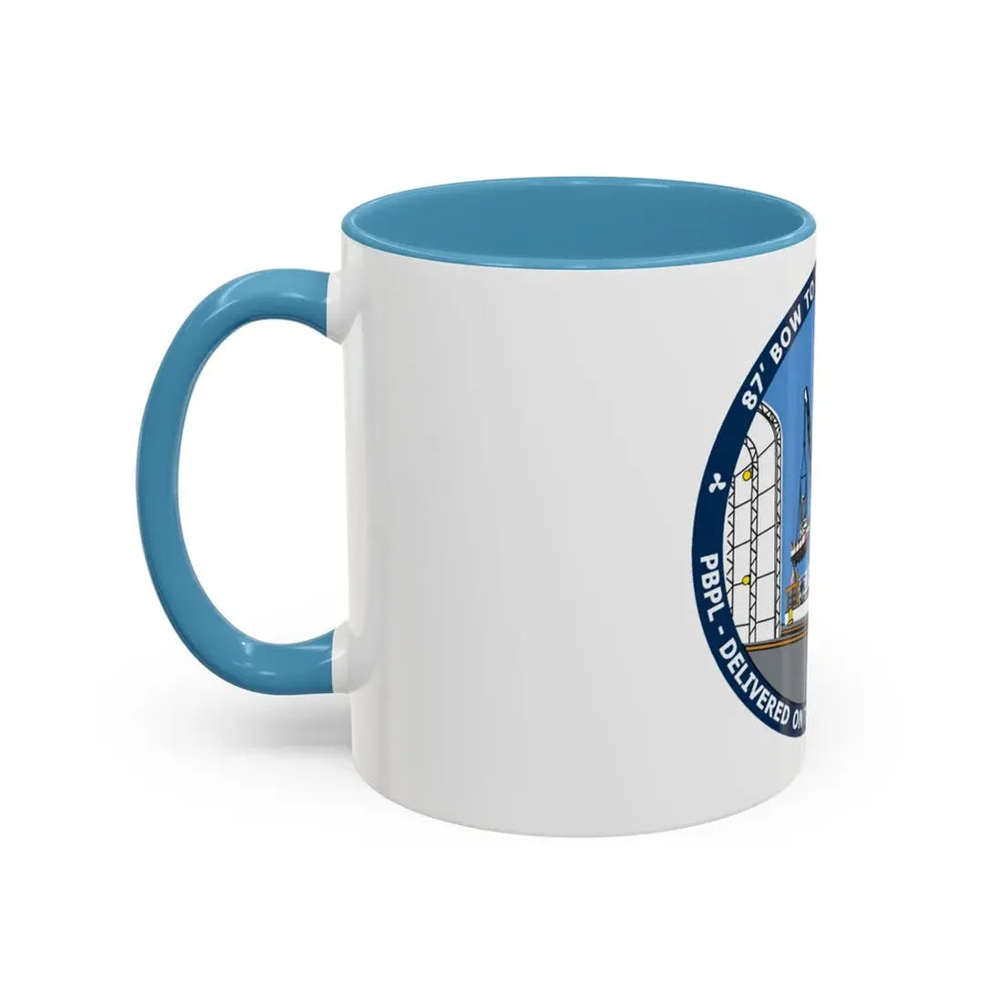 USCG Patrol Boat PBPL Bow to Stern Program (U.S. Coast Guard) Accent Coffee Mug - Go Mug Yourself