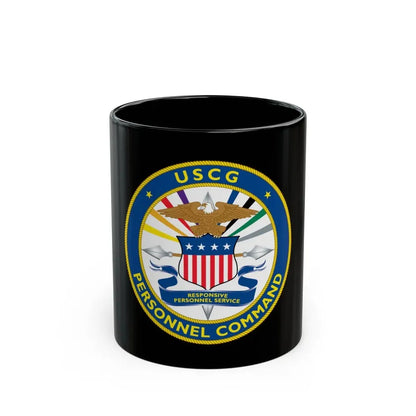 USCG Personnel Command (U.S. Coast Guard) Black Coffee Mug 11oz - Go Mug Yourself