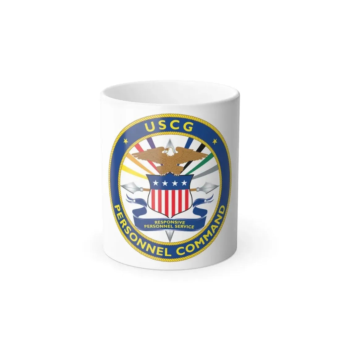 USCG Personnel Command (U.S. Coast Guard) Color Changing Coffee Mug 11oz - Go Mug Yourself