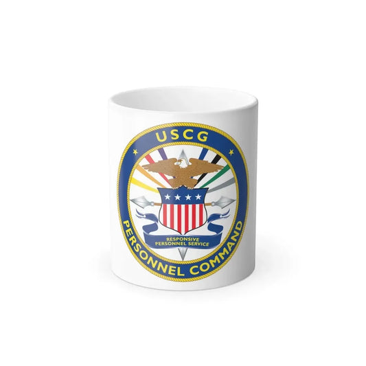 USCG Personnel Command (U.S. Coast Guard) Color Changing Coffee Mug 11oz - Go Mug Yourself