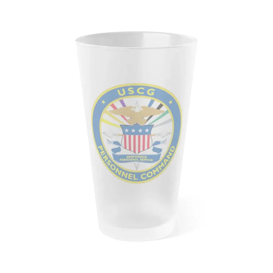 USCG Personnel Command (U.S. Coast Guard) Frosted Pint Glass 16oz Default Title - Go Mug Yourself