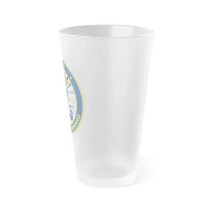 USCG Personnel Command (U.S. Coast Guard) Frosted Pint Glass 16oz - Go Mug Yourself