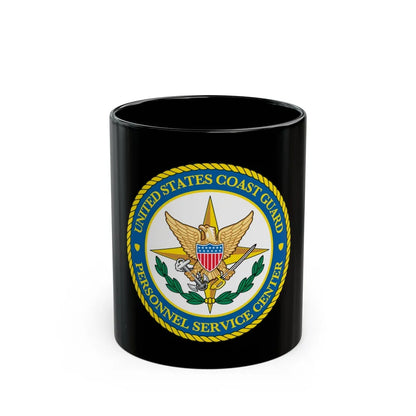 USCG Personnel Service Center (U.S. Coast Guard) Black Coffee Mug-11oz-Go Mug Yourself