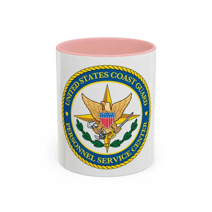 USCG Personnel Service Center (U.S. Coast Guard) Accent Coffee Mug 11oz Pink - Go Mug Yourself