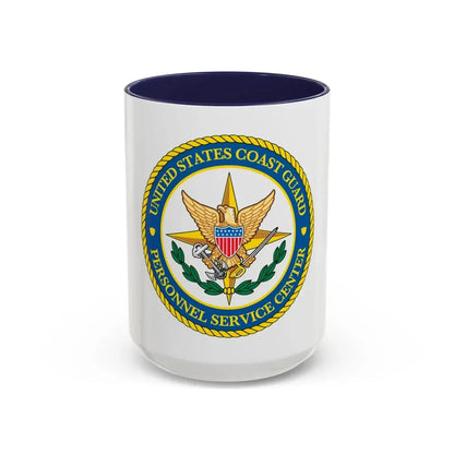 USCG Personnel Service Center (U.S. Coast Guard) Accent Coffee Mug 15oz Navy - Go Mug Yourself