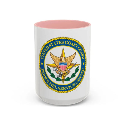 USCG Personnel Service Center (U.S. Coast Guard) Accent Coffee Mug 15oz Pink - Go Mug Yourself