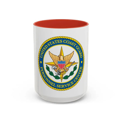 USCG Personnel Service Center (U.S. Coast Guard) Accent Coffee Mug 15oz Red - Go Mug Yourself