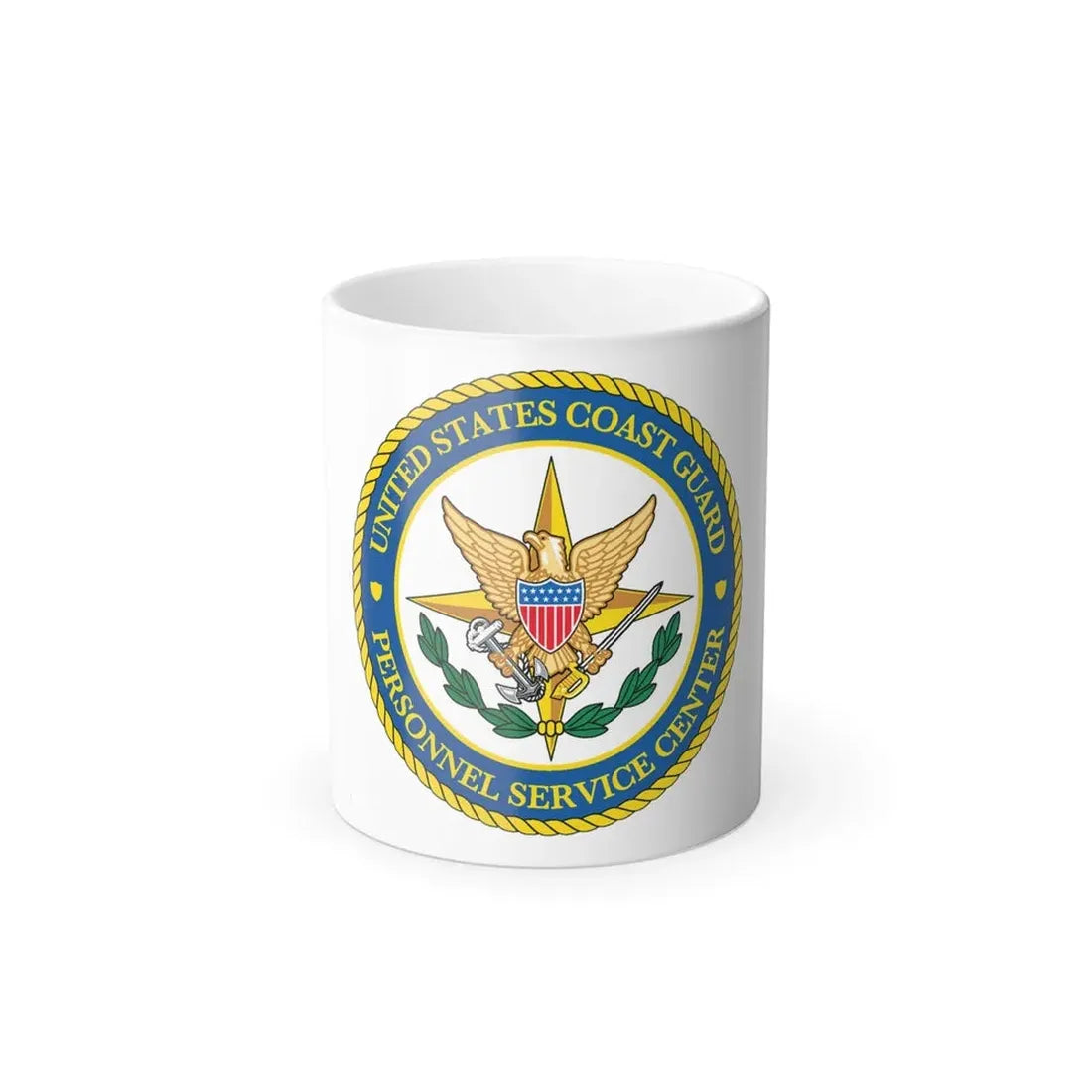 USCG Personnel Service Center (U.S. Coast Guard) Color Changing Coffee Mug 11oz - Go Mug Yourself