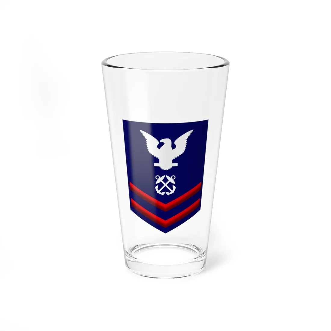 USCG Petty Officer Second Class Insignia Sleeve (United States) (Military Rank) Pint Glass 16oz 16oz - Go Mug Yourself