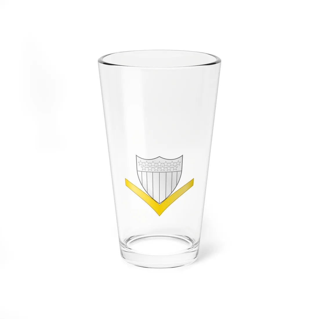 USCG Petty Officer Third Class Insignia Device (United States) (Military Rank) Pint Glass 16oz 16oz - Go Mug Yourself