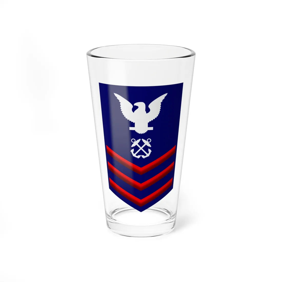 USCG PO1 (United States) (Military Rank) Pint Glass 16oz 16oz - Go Mug Yourself