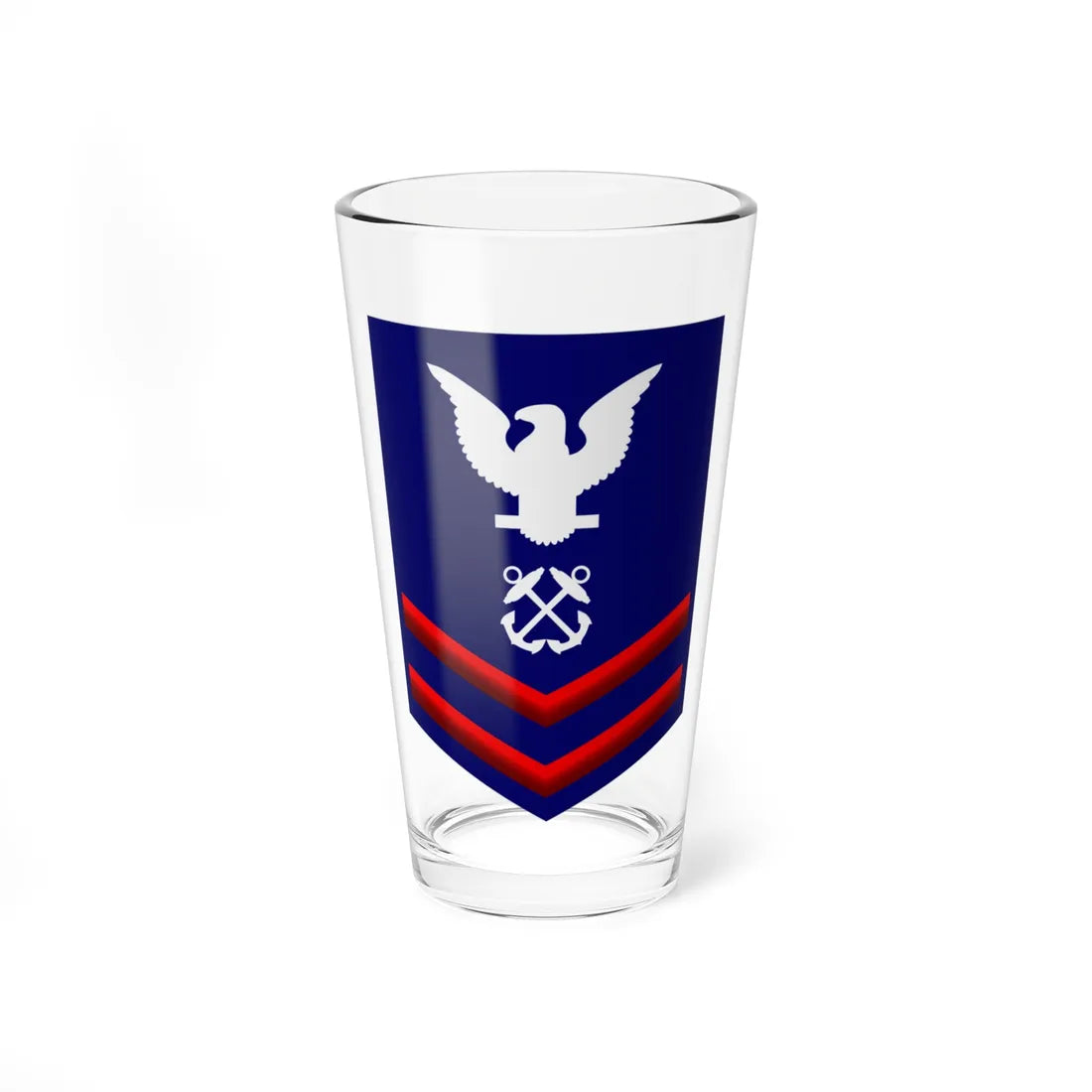 USCG PO2 (United States) (Military Rank) Pint Glass 16oz 16oz - Go Mug Yourself