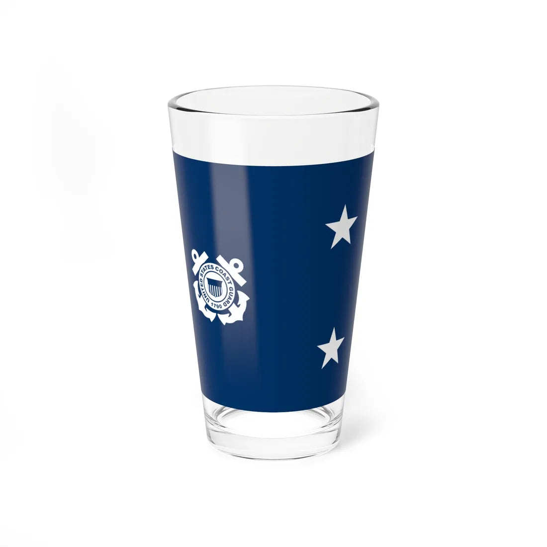 USCG RADM W (United States) Pint Glass 16oz 16oz - Go Mug Yourself