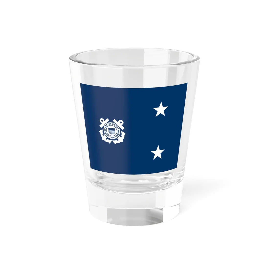 USCG RADM W (United States) Shot Glass 1.5oz 1.5oz - Go Mug Yourself