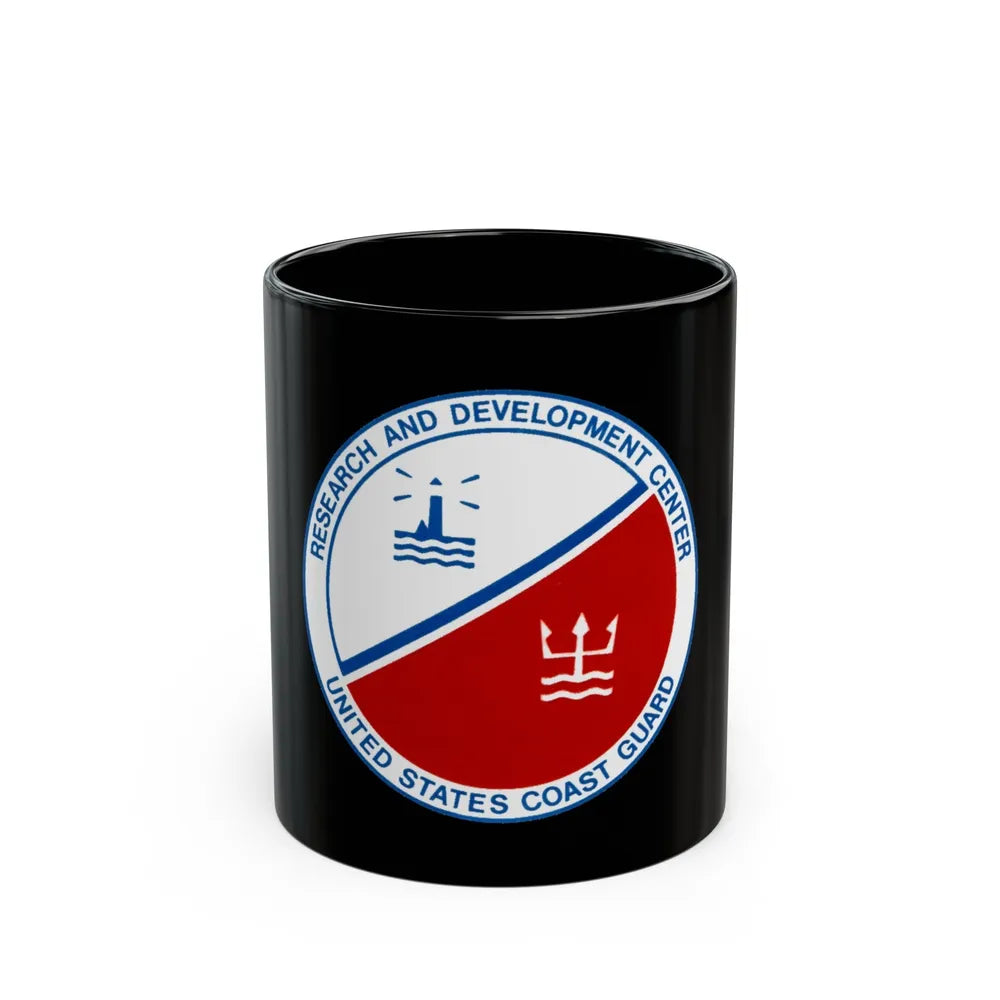 USCG Research And Development Center (U.S. Coast Guard) Black Coffee Mug-11oz-Go Mug Yourself