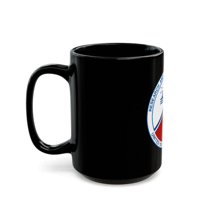 USCG Research And Development Center (U.S. Coast Guard) Black Coffee Mug-Go Mug Yourself