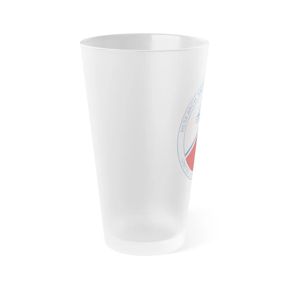 USCG Research And Development Center (U.S. Coast Guard) Frosted Pint Glass 16oz-Go Mug Yourself