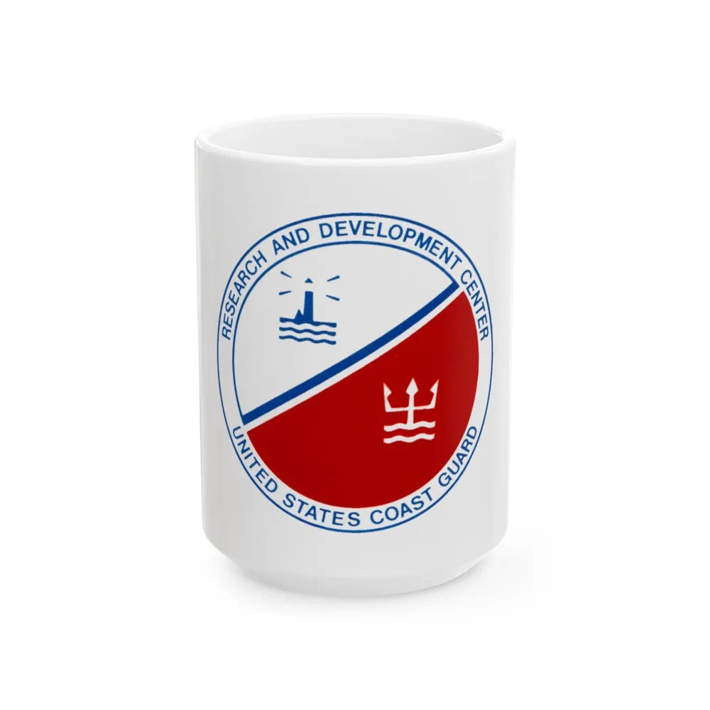 USCG Research And Development Center (U.S. Coast Guard) White Coffee Mug-15oz-Go Mug Yourself