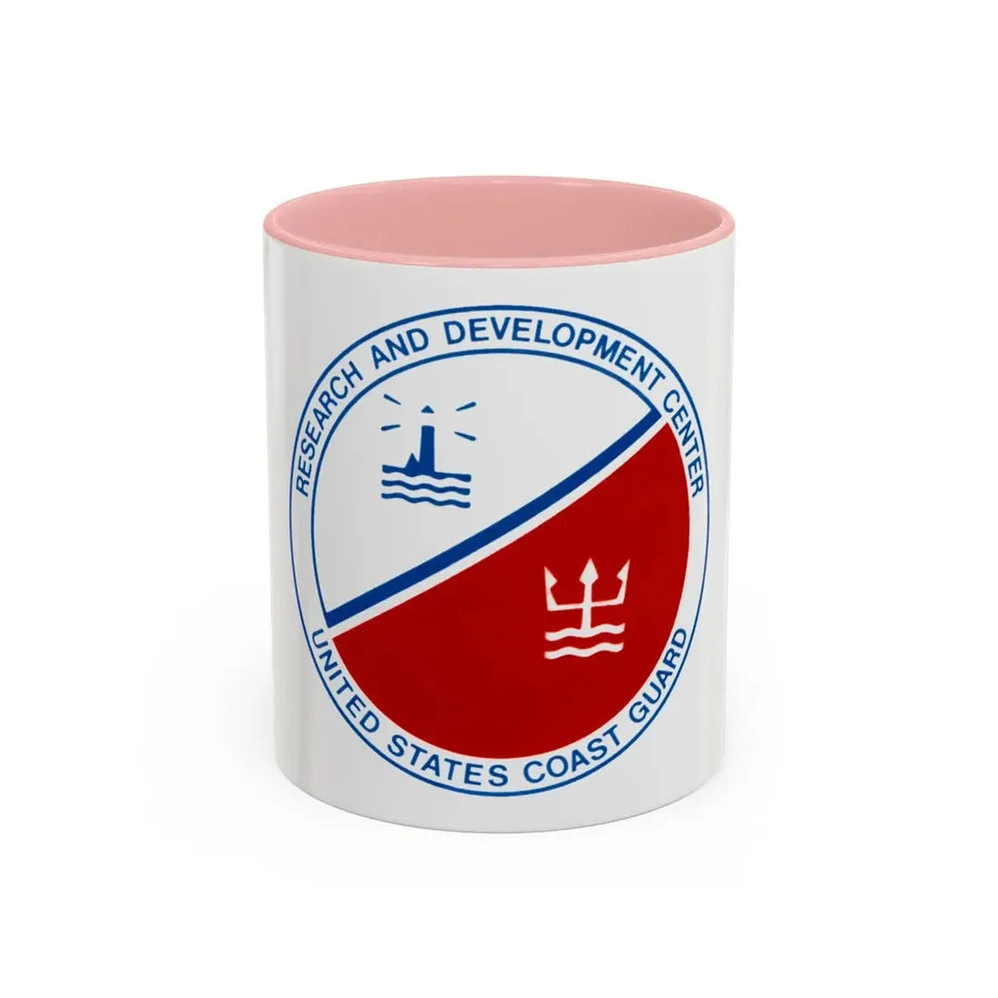 USCG Research And Development Center (U.S. Coast Guard) Accent Coffee Mug 11oz Pink - Go Mug Yourself