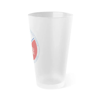 USCG Research And Development Center (U.S. Coast Guard) Frosted Pint Glass 16oz - Go Mug Yourself