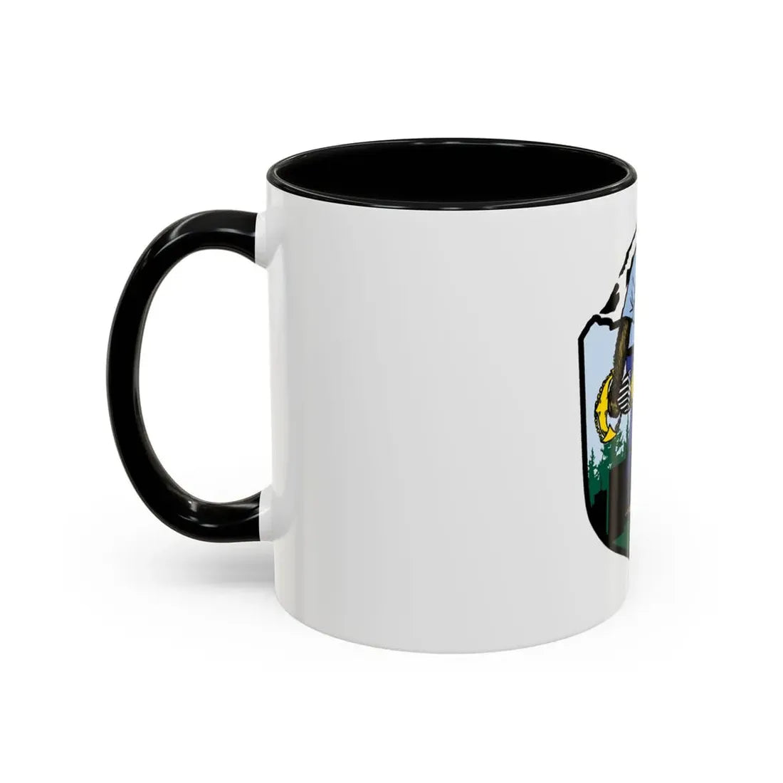 USCG Sailor Squatch (U.S. Coast Guard) Accent Coffee Mug - Go Mug Yourself
