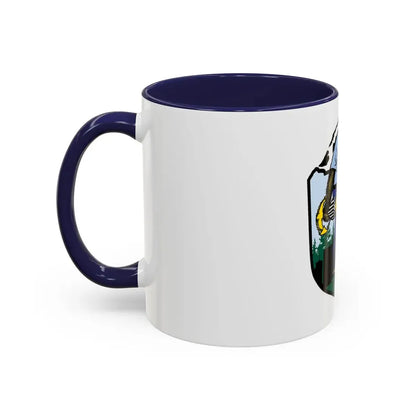 USCG Sailor Squatch (U.S. Coast Guard) Accent Coffee Mug - Go Mug Yourself