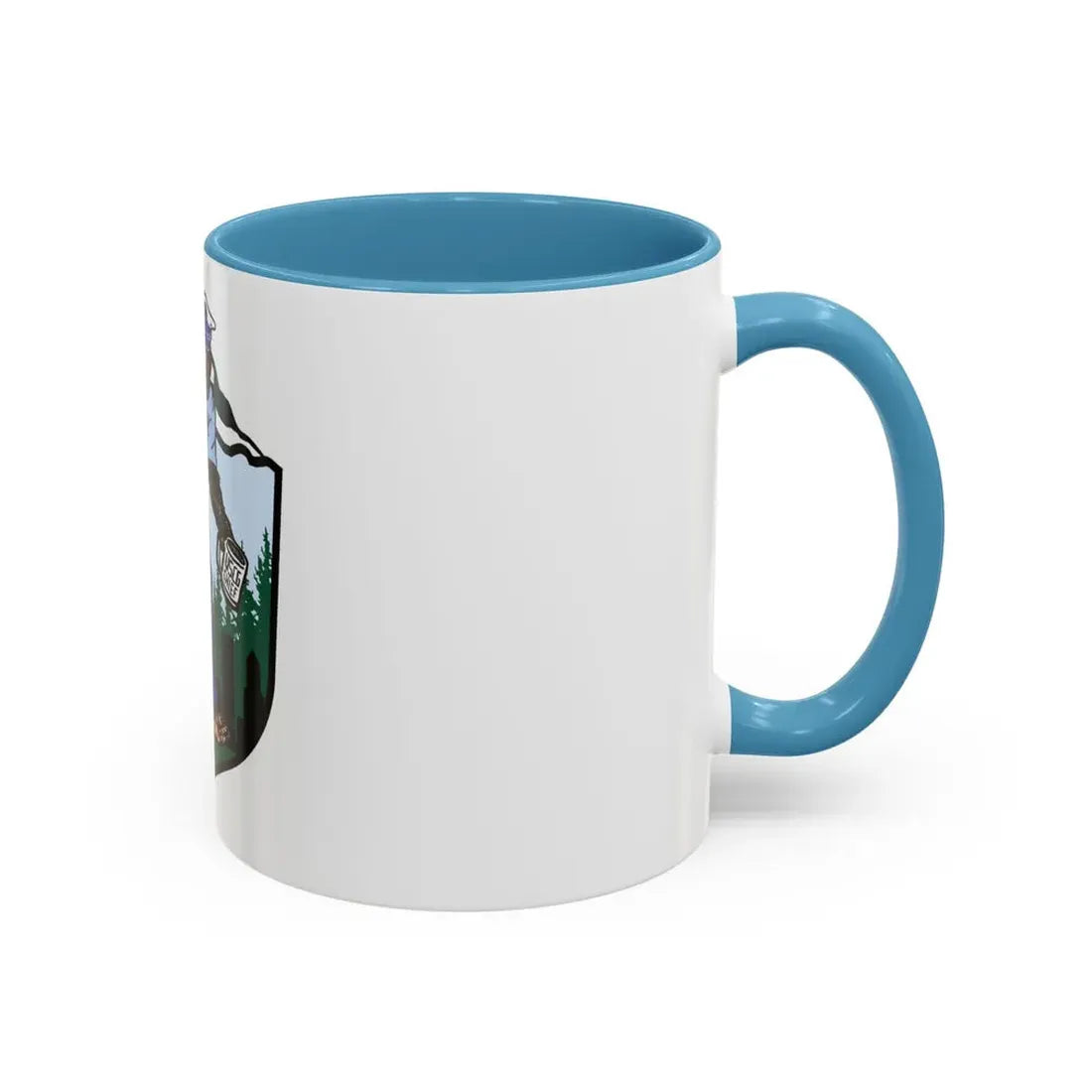 USCG Sailor Squatch (U.S. Coast Guard) Accent Coffee Mug - Go Mug Yourself