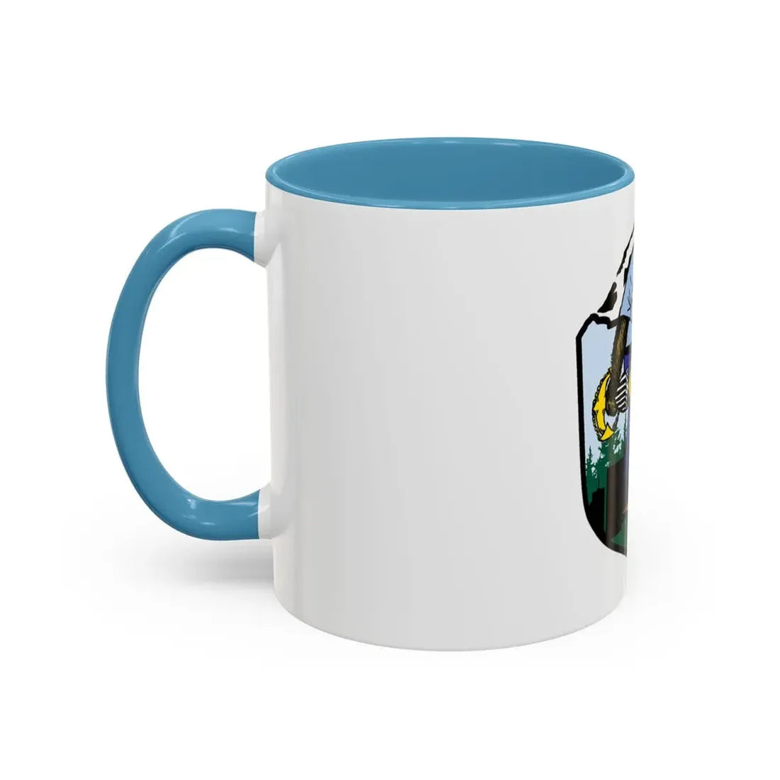 USCG Sailor Squatch (U.S. Coast Guard) Accent Coffee Mug - Go Mug Yourself