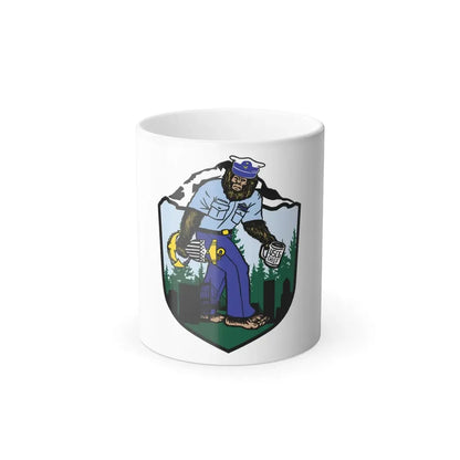 USCG Sailor Squatch (U.S. Coast Guard) Color Changing Coffee Mug 11oz - Go Mug Yourself