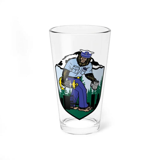 USCG Sailor Squatch (U.S. Coast Guard) Pint Glass 16oz 16oz - Go Mug Yourself
